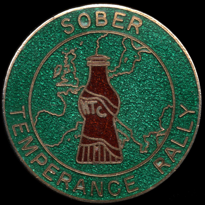 Temperance Rally pin badge