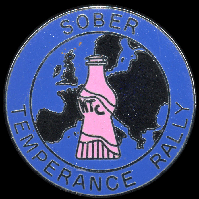 Temperance Rally pin badge