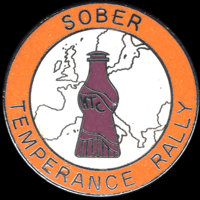 Temperance Rally pin badge