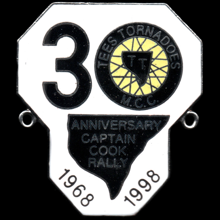 Captain Cook Rally pin badge