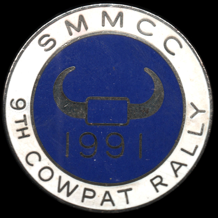 Cowpat Rally pin badge