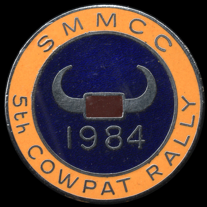 Cowpat Rally pin badge
