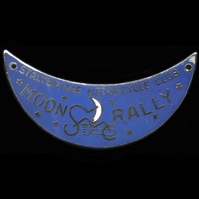 Moon Rally pin badge