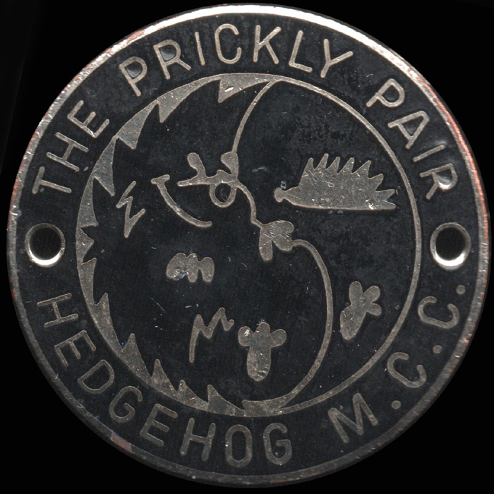 The Prickly Pair Rally pin badge