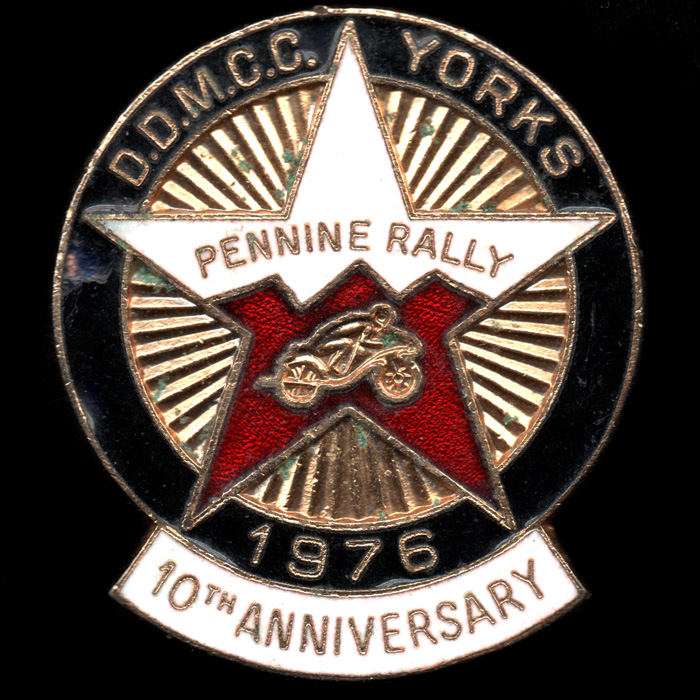 Pennine Rally pin badge