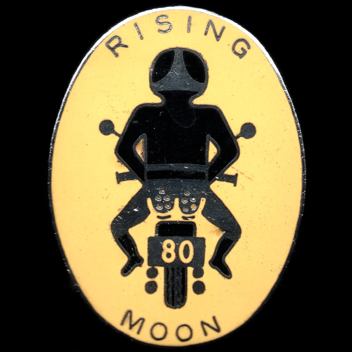 Rising Moon Rally pin badge