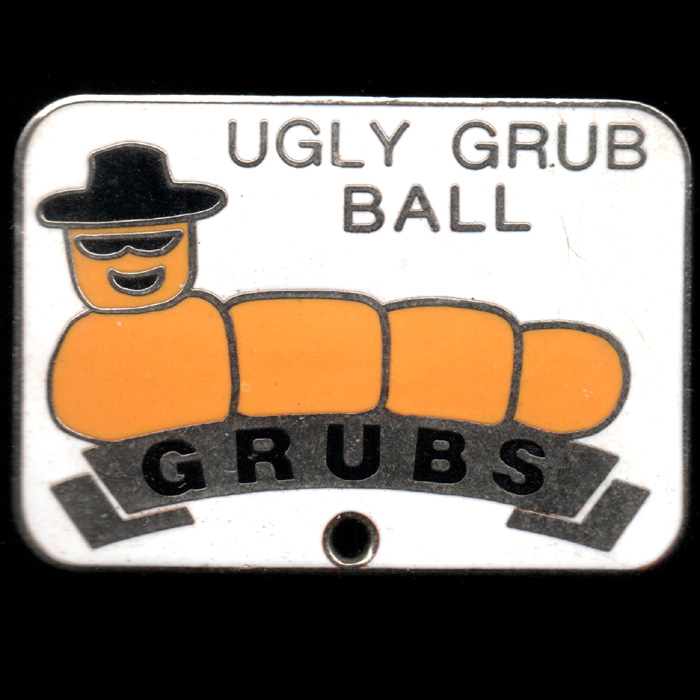 Ugly Grub Ball Rally pin badge