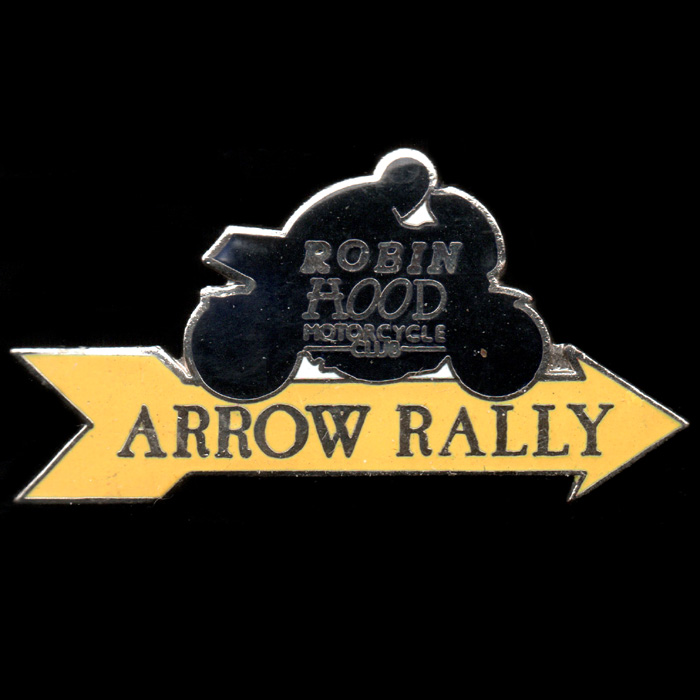 Arrow Rally pin badge