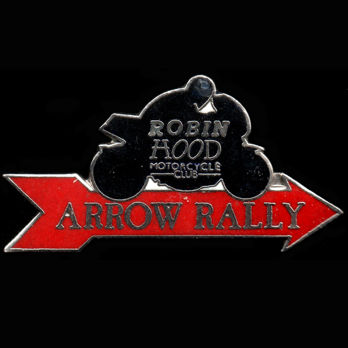 Arrow Rally pin badge