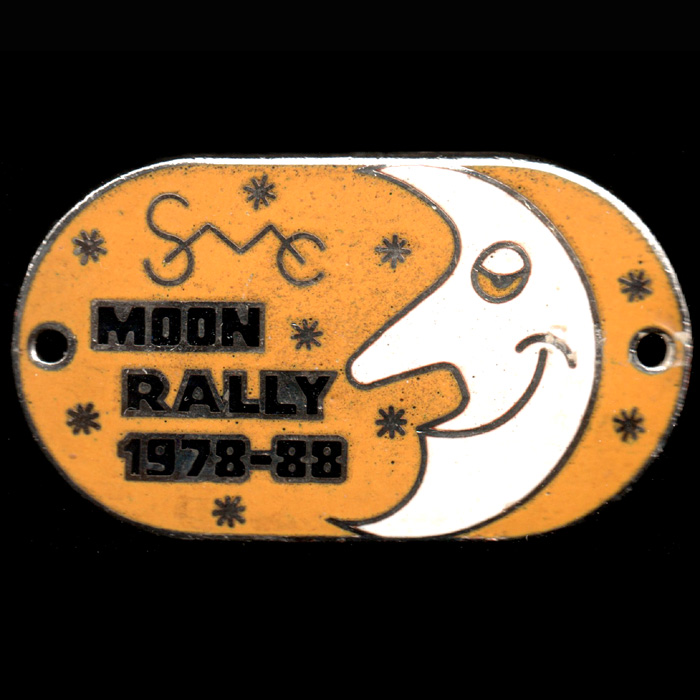 Moon Rally pin badge