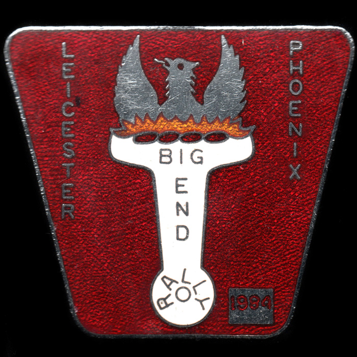 Big End Rally pin badge