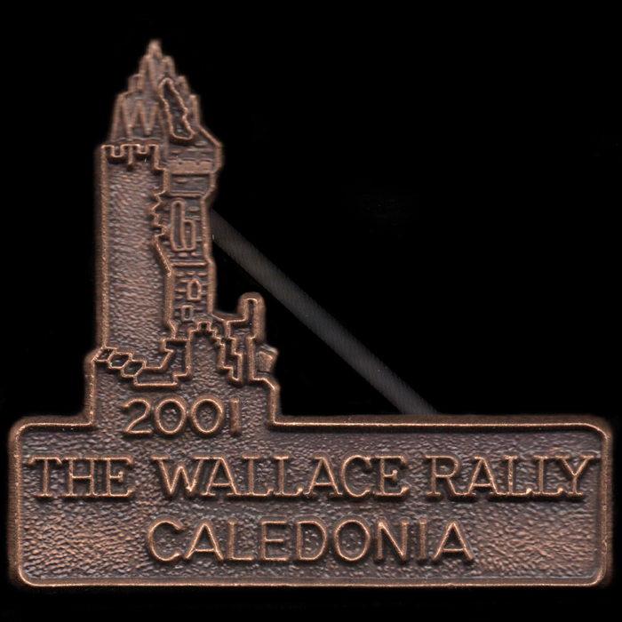 Wallace Rally pin badge