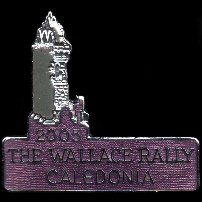 Wallace Rally pin badge