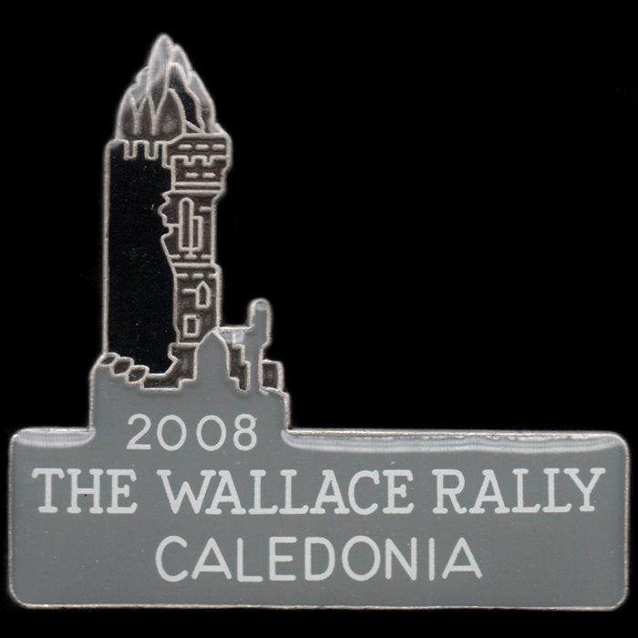 Wallace Rally pin badge
