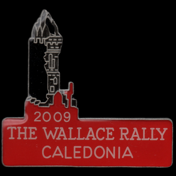 Wallace Rally pin badge