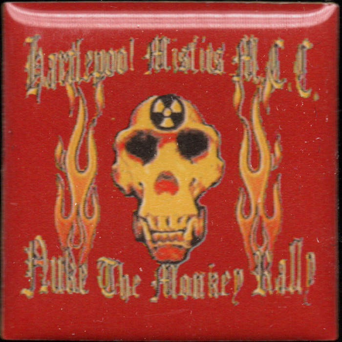 Nuke the Monkey Rally pin badge