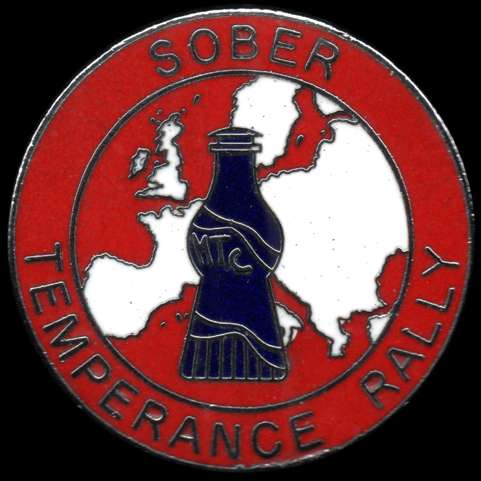 Temperance Rally pin badge