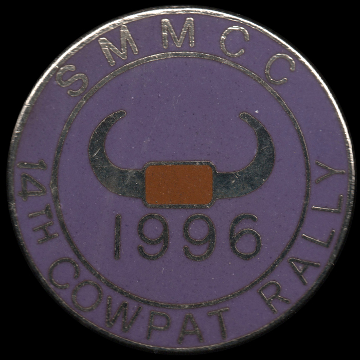 Cowpat Rally pin badge