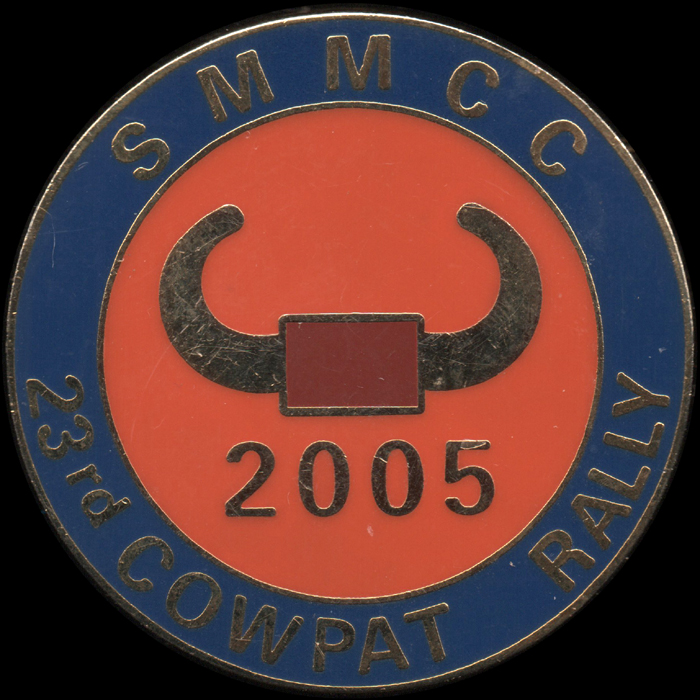 Cowpat Rally pin badge