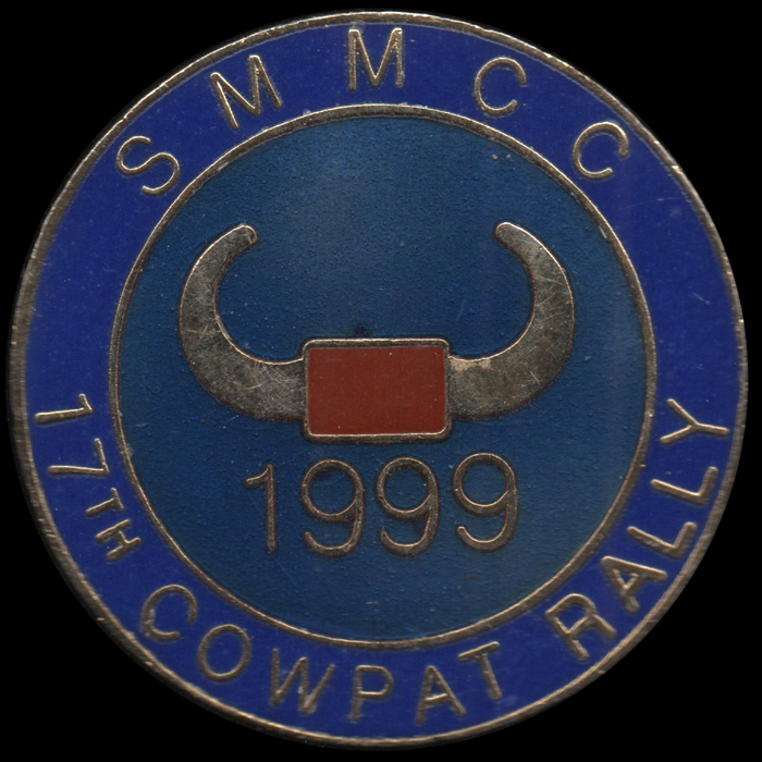 Cowpat Rally pin badge