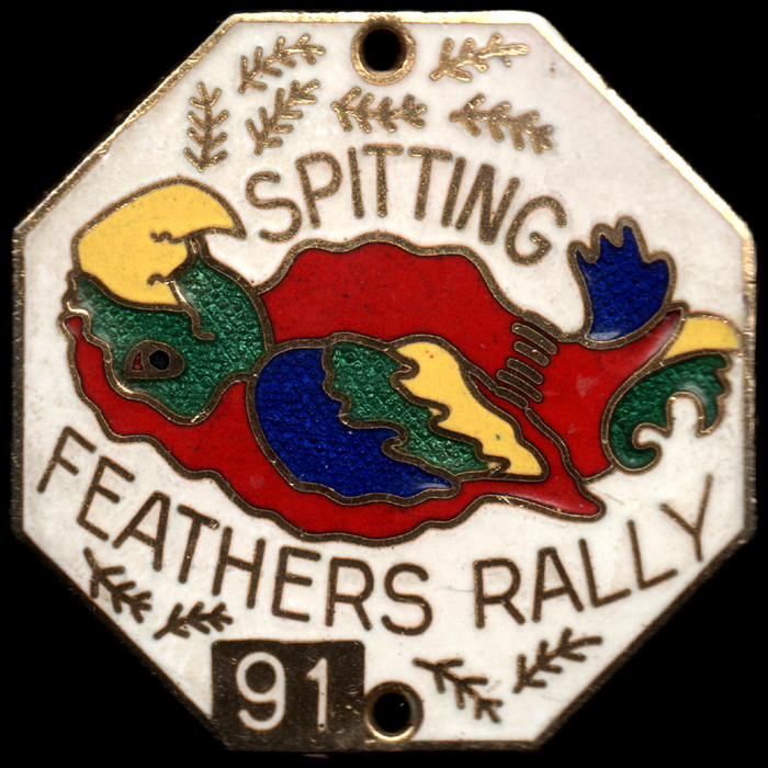 Bees Knees Rally pin badge