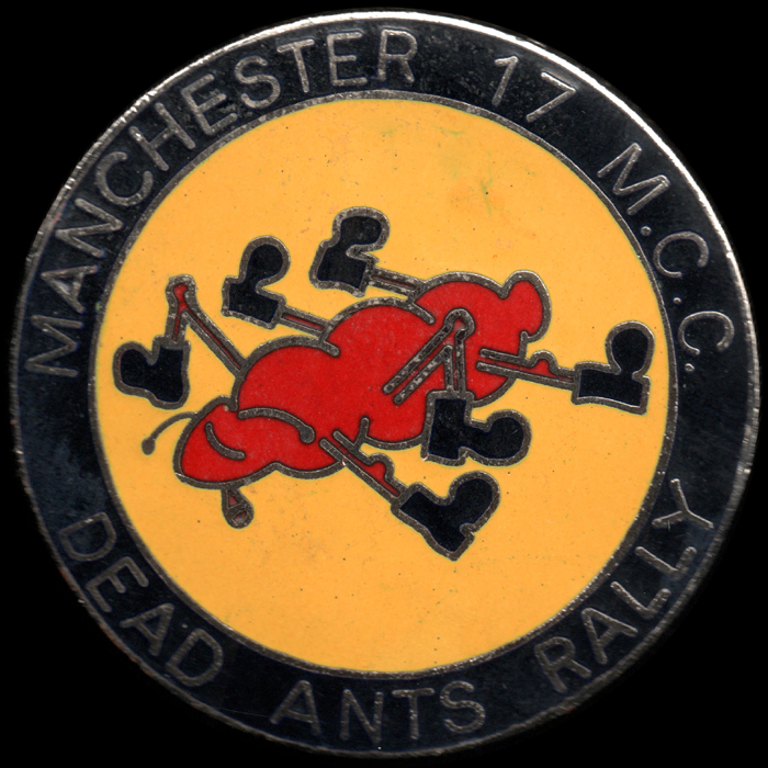 Dead Ants Rally pin badge