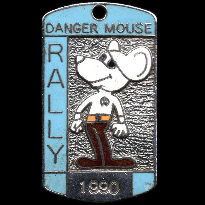 Danger Mouse Rally pin badge