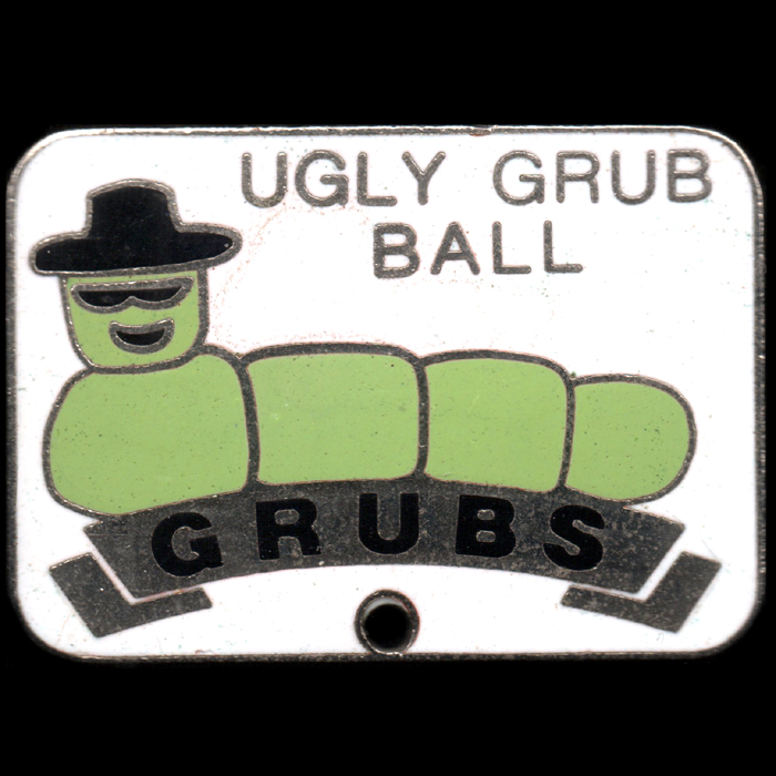 Ugly Grub Ball Rally pin badge