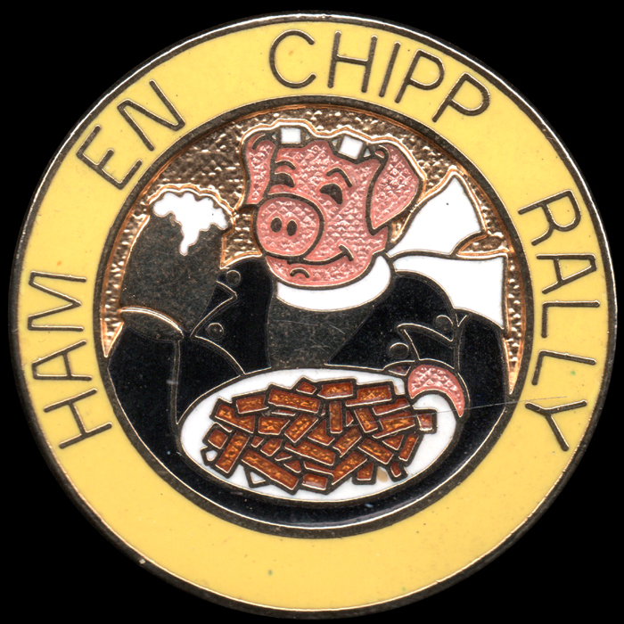 Fly in the Eye Rally pin badge