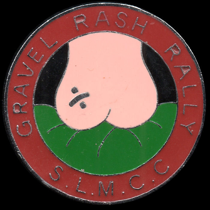 Gravel Rash Rally pin badge