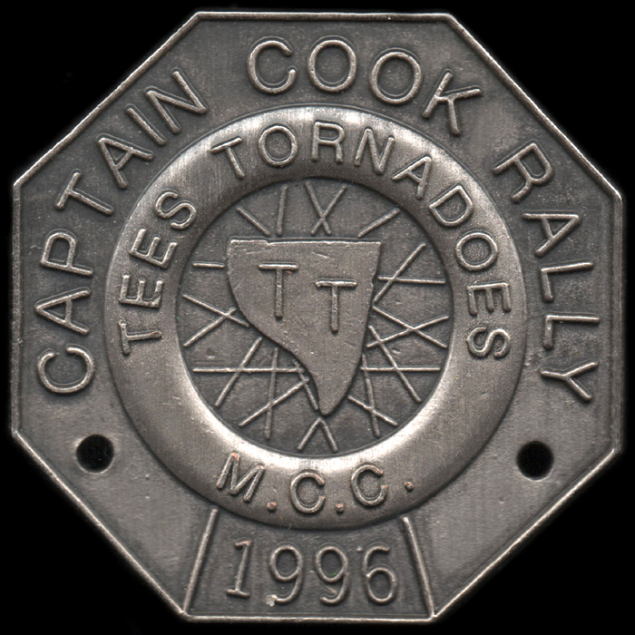 Captain Cook Rally pin badge