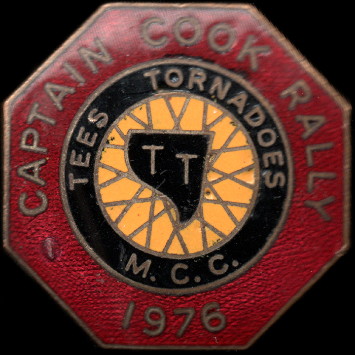 Captain Cook Rally pin badge