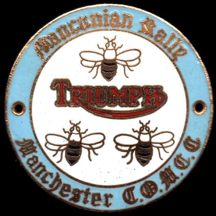 Mancunian Rally pin badge