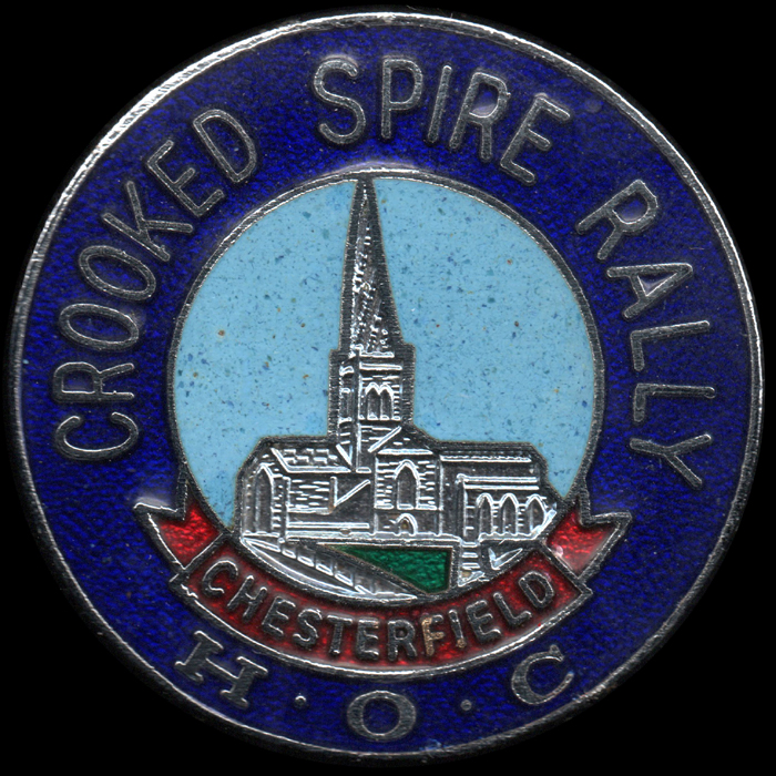 Crooked Spire Rally pin badge
