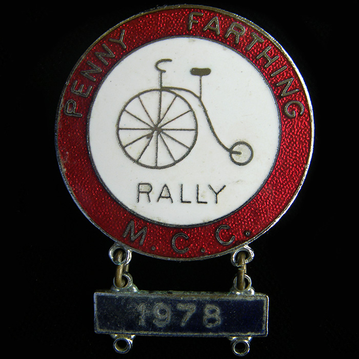 Penny Fathing Rally Pin badge