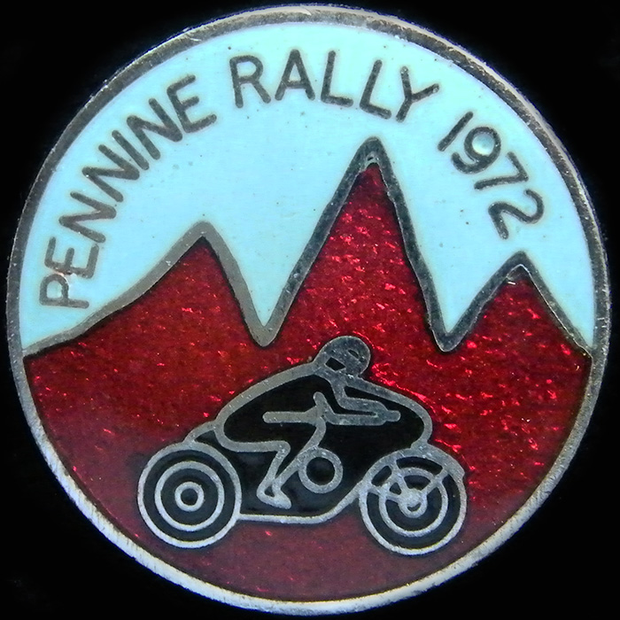 Pennine Rally pin badge
