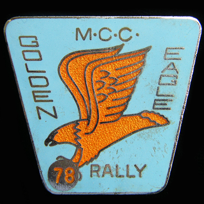 Golden Eagle Rally pin badge