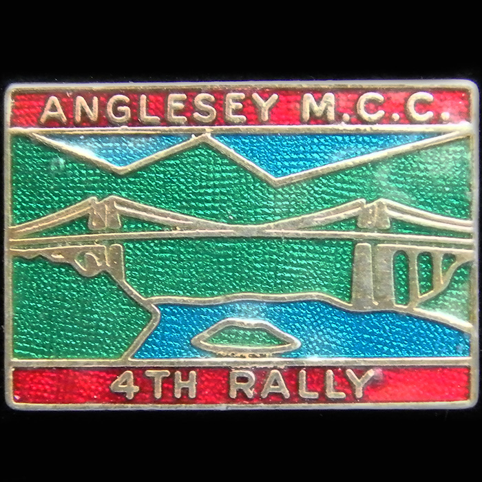 Anglesey Motor Cycle Club Rally pin badge