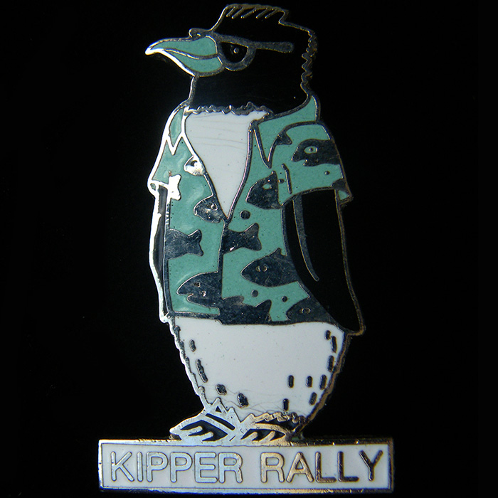 Kipper Rally pin badge