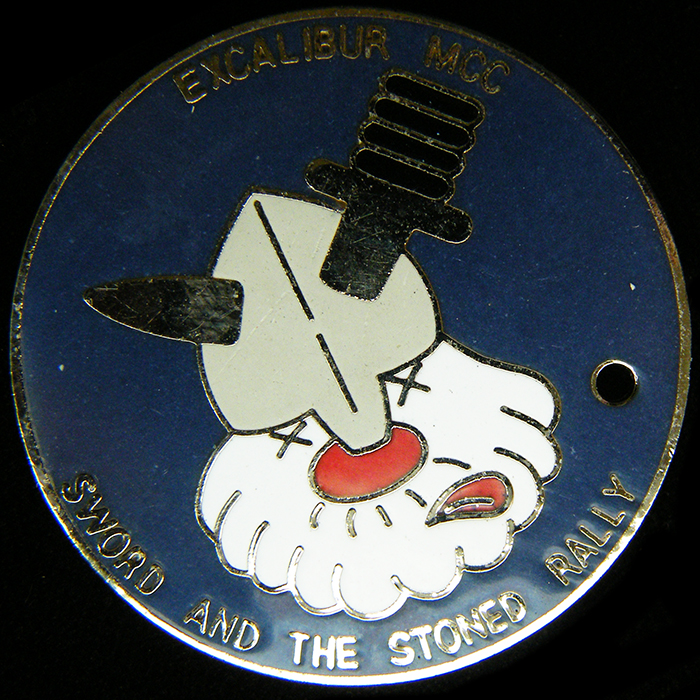 Sword and the Stoned Rally pin badge