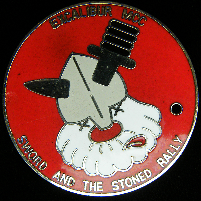 Sword and the Stoned Rally pin badge