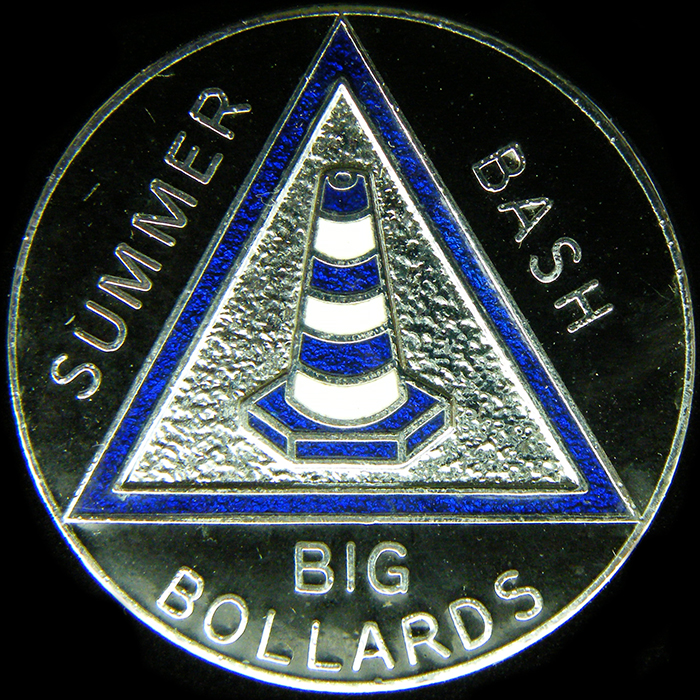 Big Bollards Summer Bash Rally pin badge