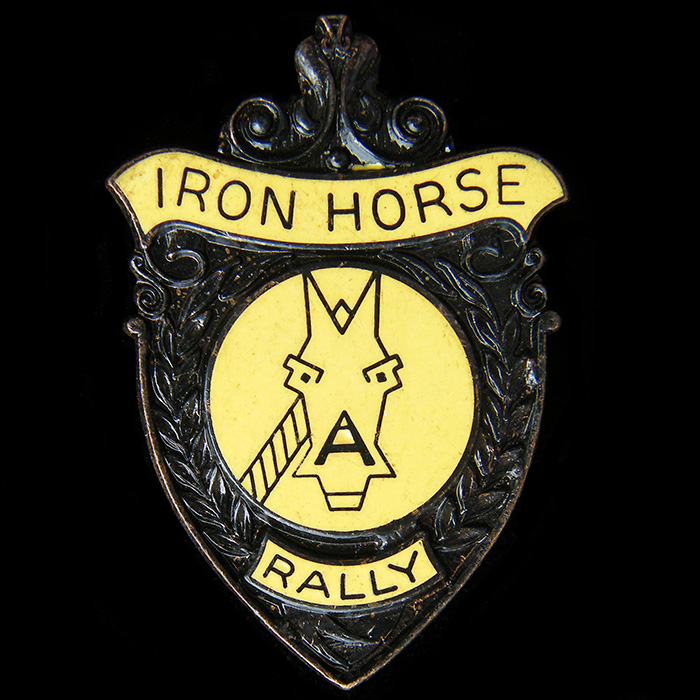Iron Horse Rally pin badge