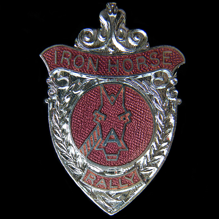 Iron Horse Rally pin badge