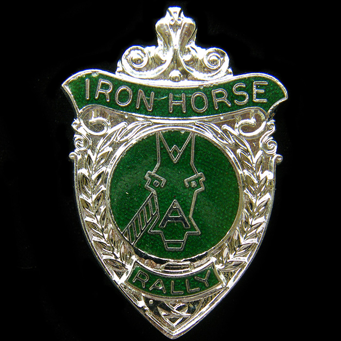 Iron Horse Rally pin badge
