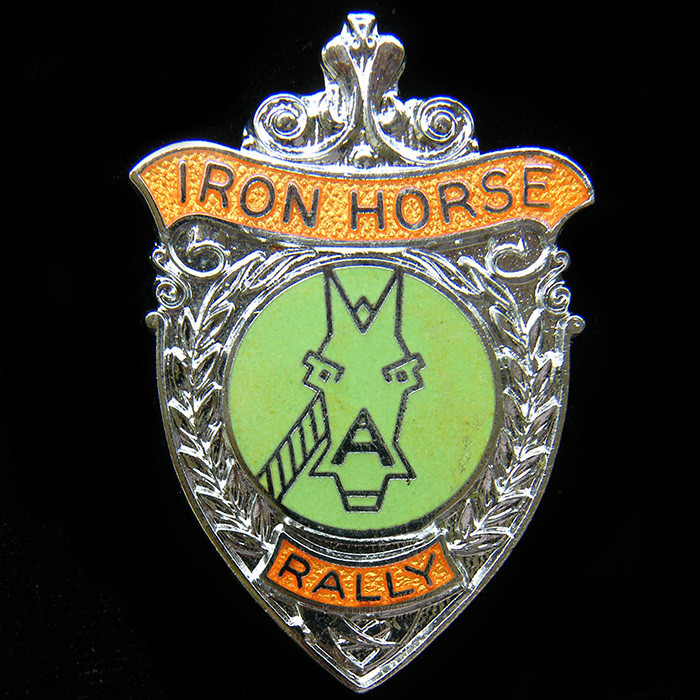 Iron Horse Rally pin badge