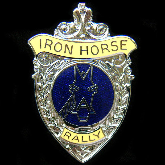 Iron Horse Rally pin badge