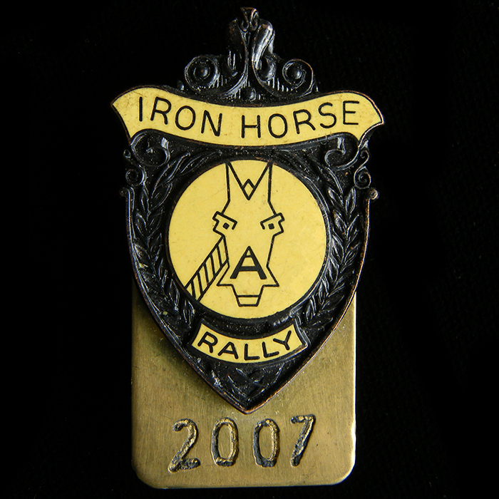 Iron Horse Rally pin badge