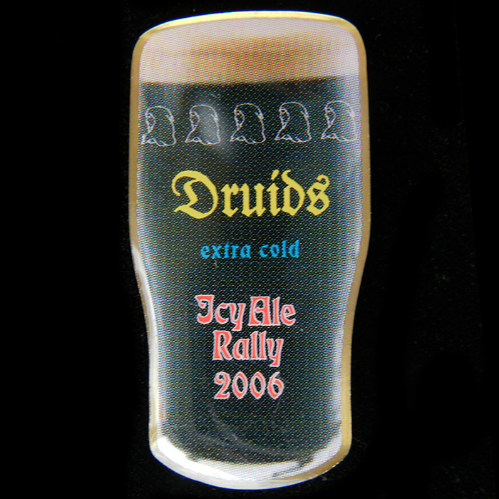 Icy Ale Rally pin badge
