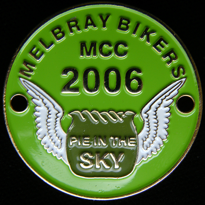 Pie in the Sky pin badge
